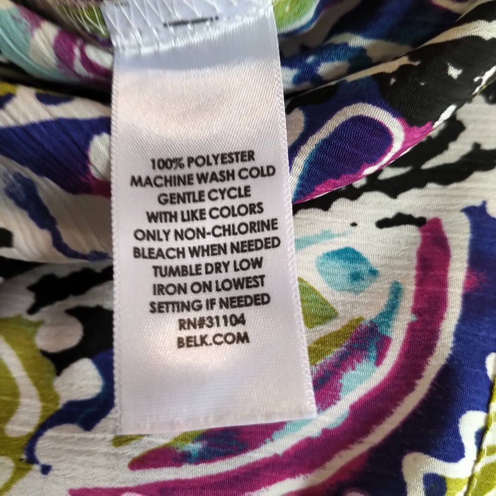 Kim Rogers Roll Sleeve Blouse Like New 2X - Picture 5 of 5